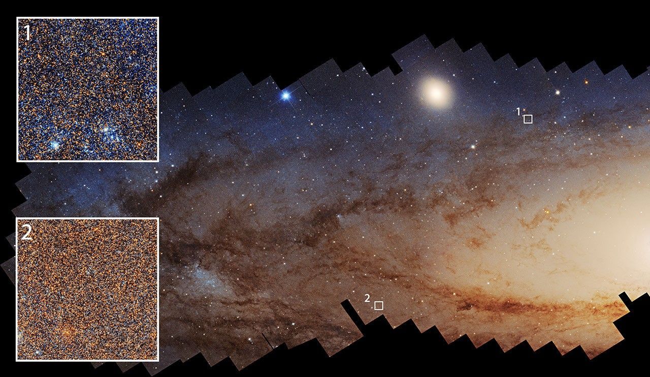 NASA Hubble view of part of the Andromeda galaxy - NASA, ESA, Benjamin Williams (University of Washington), Zhuo Chen (University of Washington), L. Clifton Johnson (Northwestern); image processing: Joseph DePasquale (STScI)
