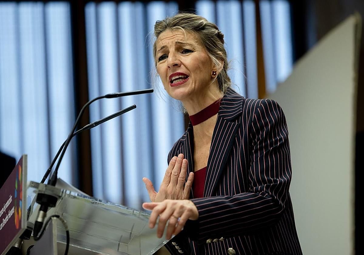 Yolanda Díaz, Spain’s second deputy prime minister and labour minister - abc.es