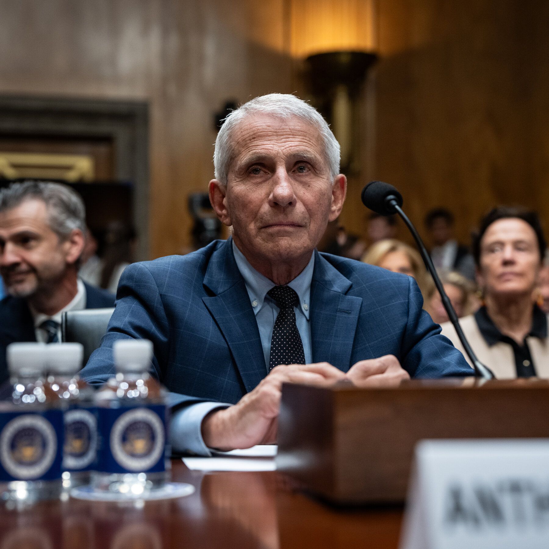 Dr. Anthony S. Fauci, the former director of the National Institute of Allergy and Infectious Diseases, on Capitol Hill on Wednesday. - nytimes.com