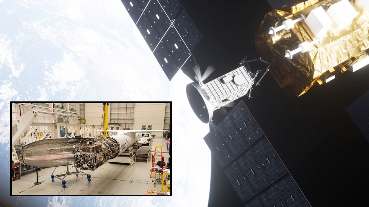 A collage of a Katalyst spacecraft and the NASA Swift observatory it will try to save after launch - space.com