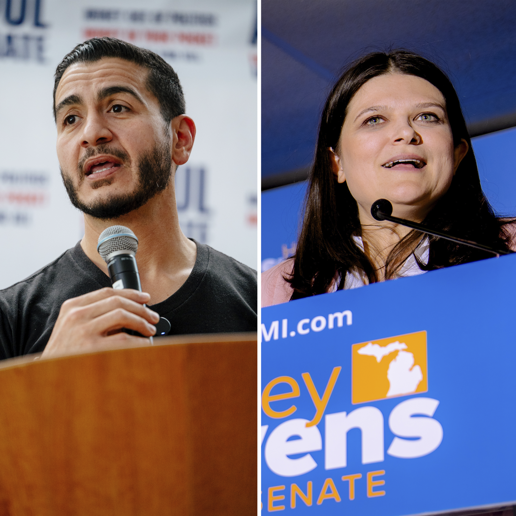 Dr. Abdul El-Sayed and Representative Haley Stevens - nytimes.com