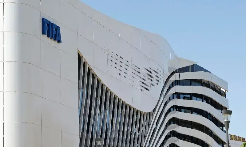 An exterior view of FIFA's Africa regional office in Sale on August 5, 2026. - AFP