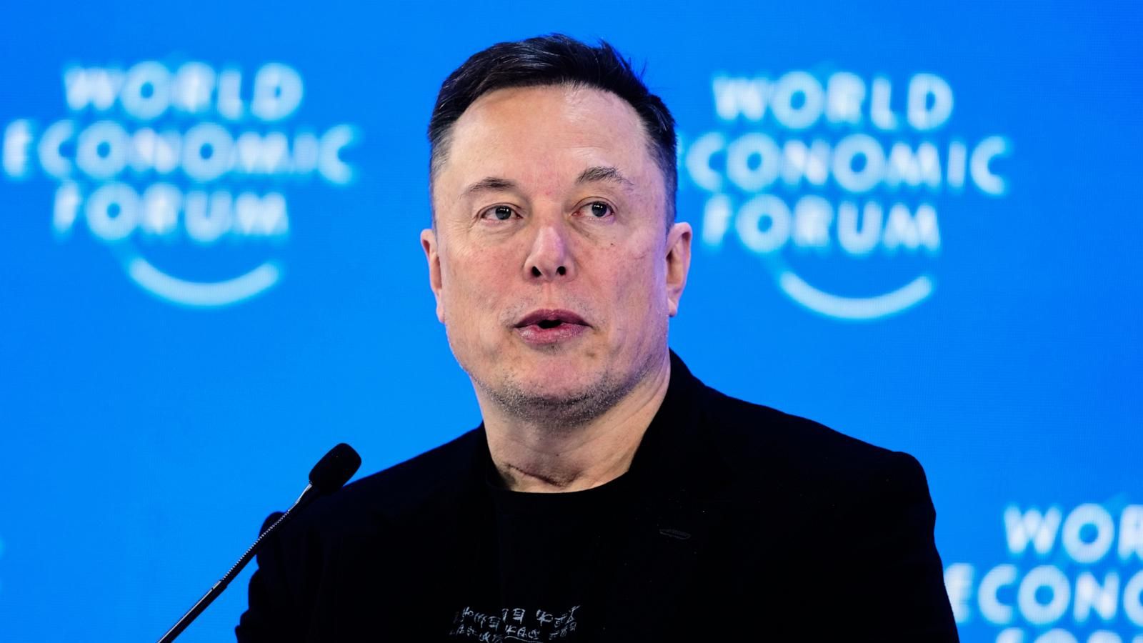 Elon Musk attends the annual meeting of the World Economic Forum in Davos, Switzerland, Jan. 22, 2026. - AP Photo/Markus Schreiber, File