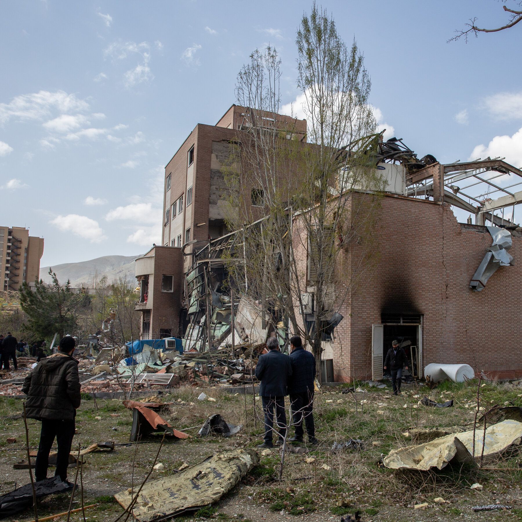Buildings targeted by airstrikes in Tehran in April. - The New York Times