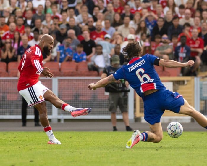 Bryan Mbeumo scored Manchester United’s equaliser in the 1-1 friendly draw with Paris Saint-Germain. - Ash Donelon/Manchester United/Getty Images