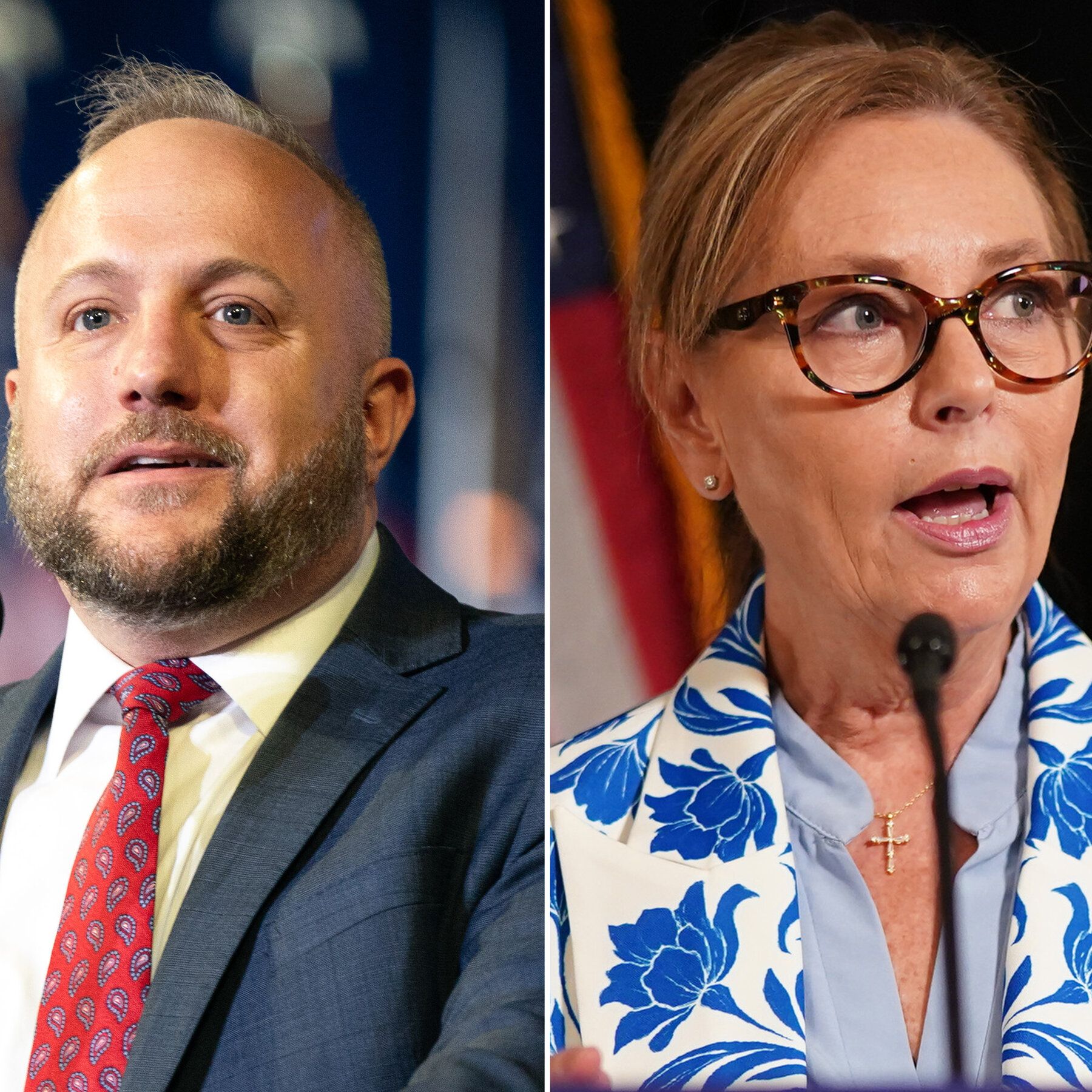 Representative Russell Fry, left, will endorse Senator Darline Graham in a special Republican primary runoff on Aug. 25 to permanently replace her brother, the late Senator Lindsey Graham. - nytimes.com
