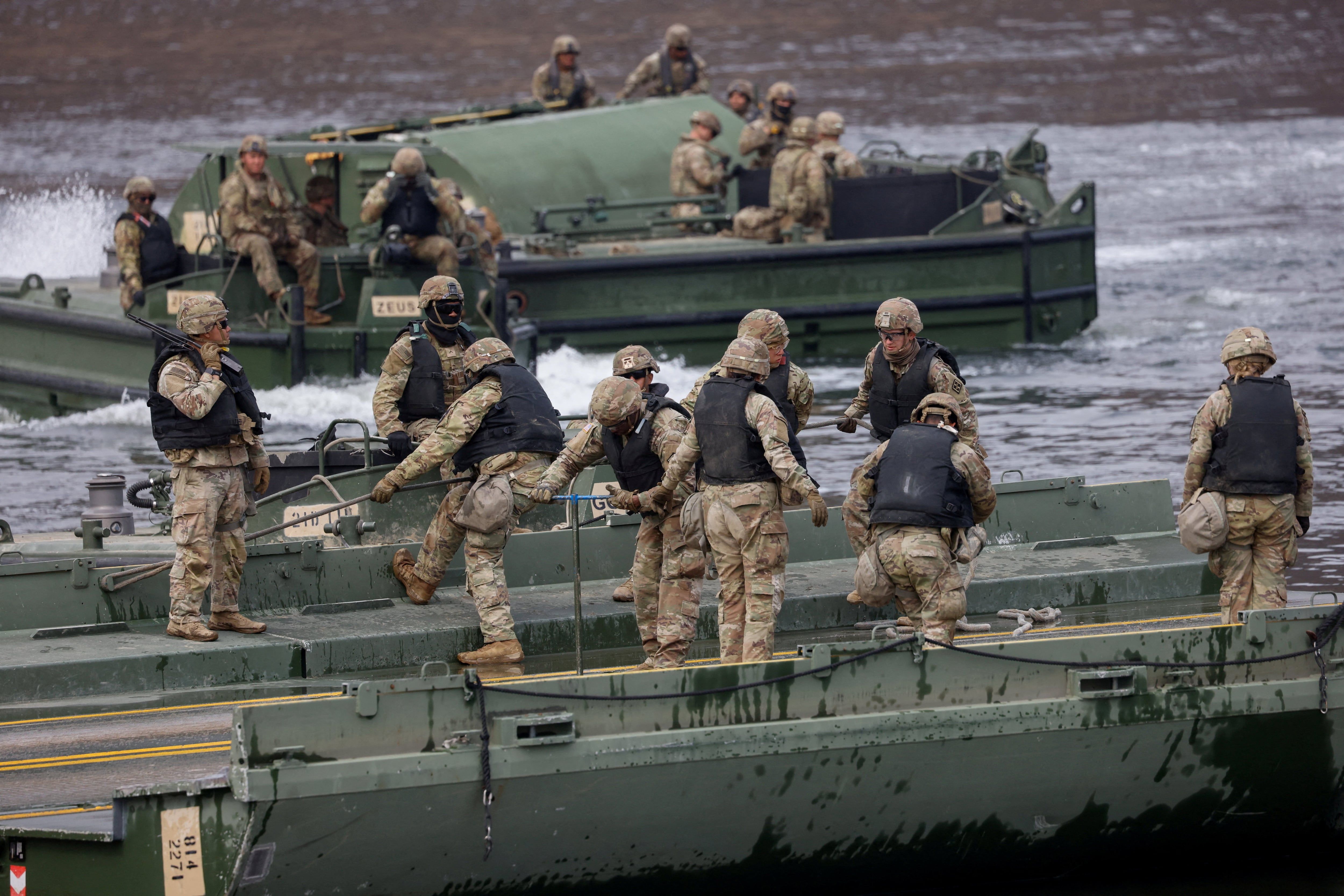 U.S. Army soldiers take part in Freedom Shield joint military training near the demilitarized zone separating South and North Korea in March. - theglobeandmail.com