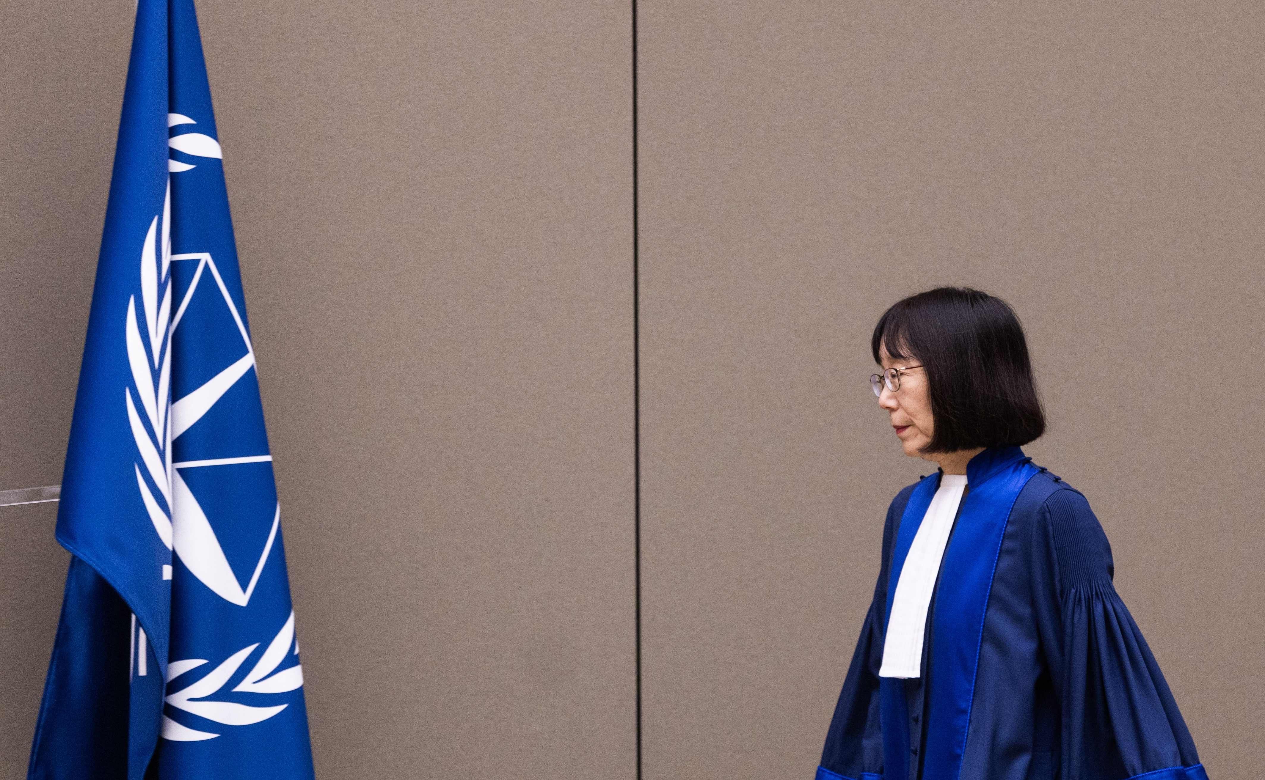 Judge Tomoko Akane at the International Criminal Court in The Hague. - AFP