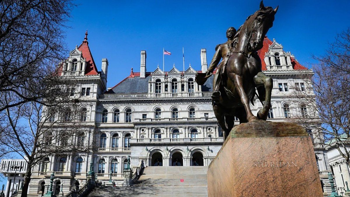 The New York State Capitol building in Albany, the intended target of the alleged plot. - nbcmiami.com