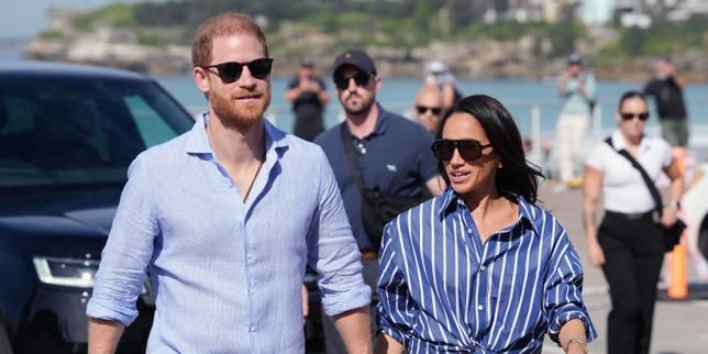 Prince Harry and Meghan at Bondi Beach in Australia on April 17, 2026. - lemonde.fr