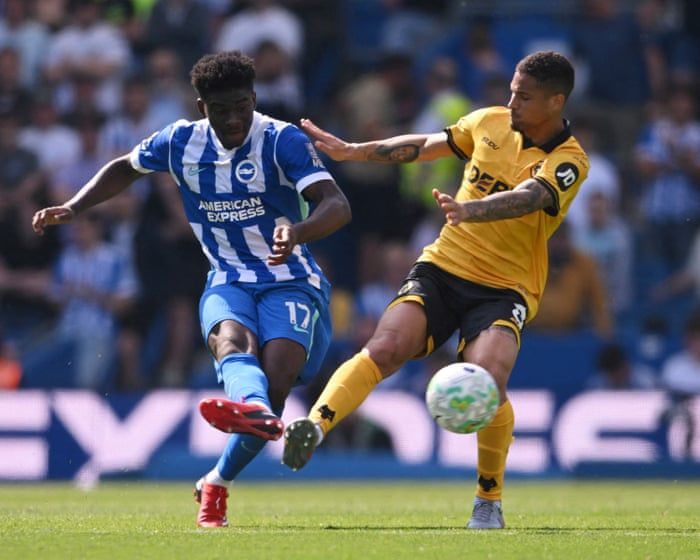 Carlos Baleba is set for a Manchester United medical after the club agreed a deal with Brighton. - Jaimi Joy/Reuters