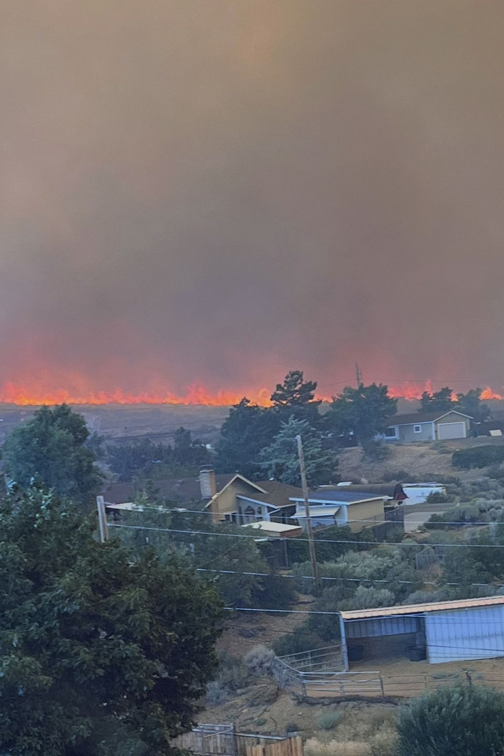 Part of the Hawk Fire in Reno, Nevada. - Cari Kieffer via AP