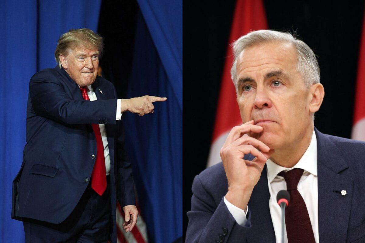 President Trump and Canadian Prime Minister Mark Carney, whose governments blamed each other after trade talks collapsed. - news18.com
