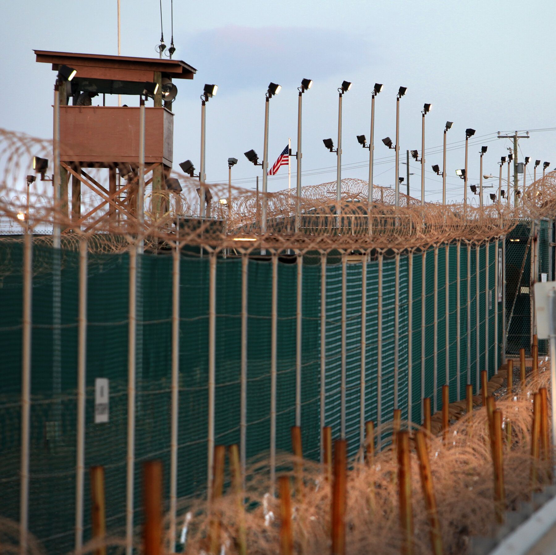 The entrance to Camp Delta, where terrorism suspects are held, at the Guantánamo Bay detention center in Cuba in 2010. - nytimes.com