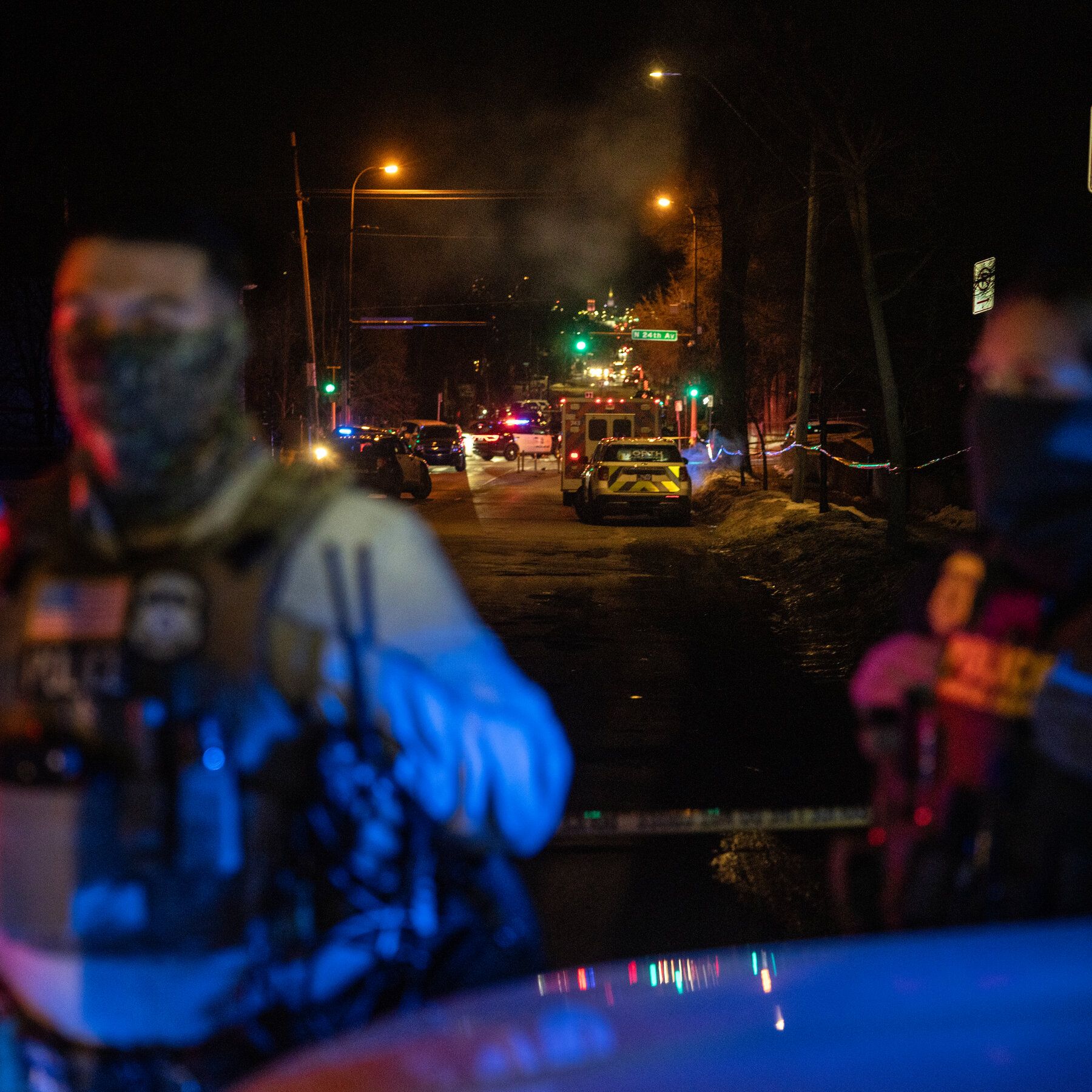 Federal agents near the scene of a shooting during the Trump administration’s immigration crackdown in January. - nytimes.com