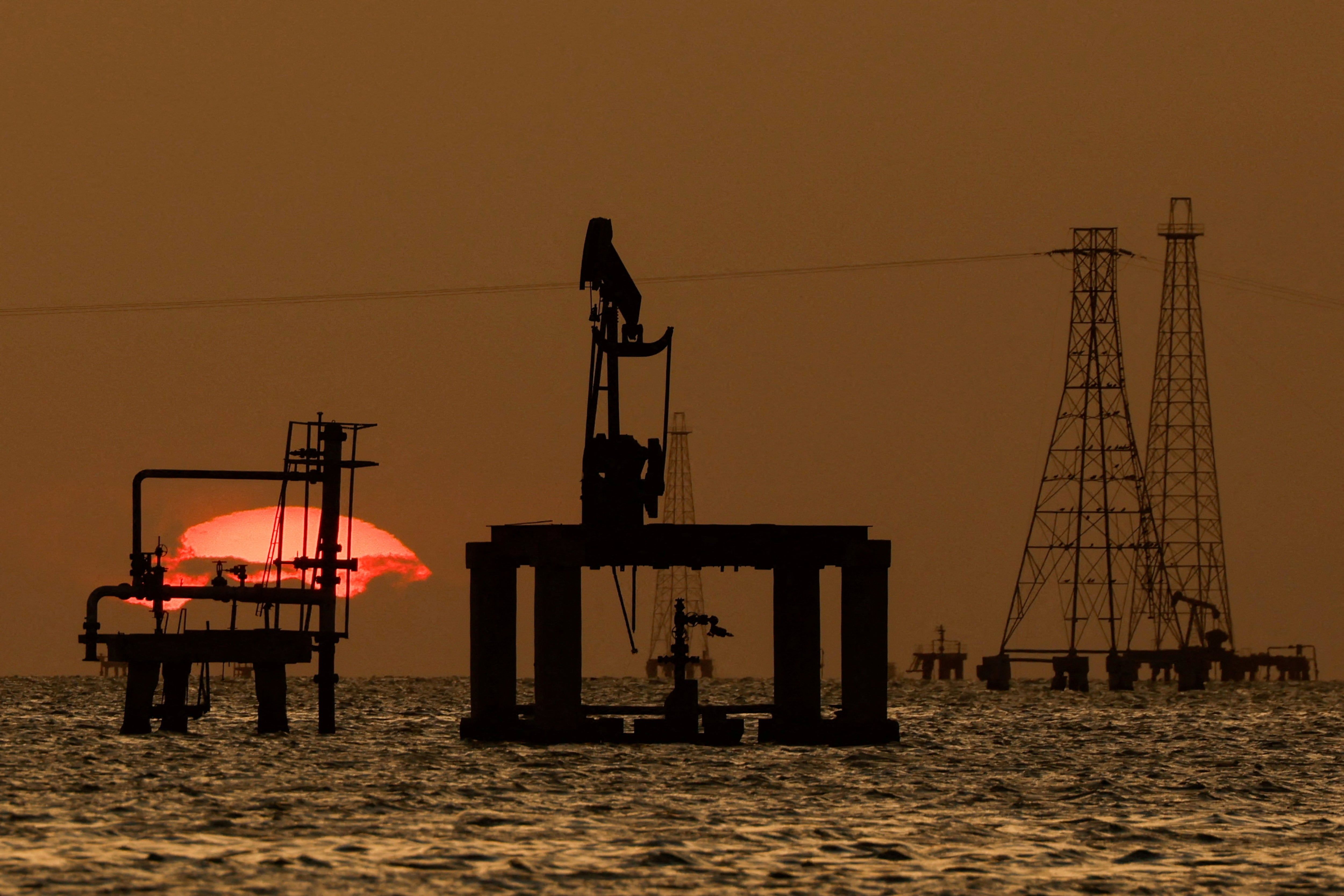 Oil platforms and pumpjacks at Lake Maracaibo, in Cabimas, Venezuela, on January 26, 2026. - timeslive.co.za