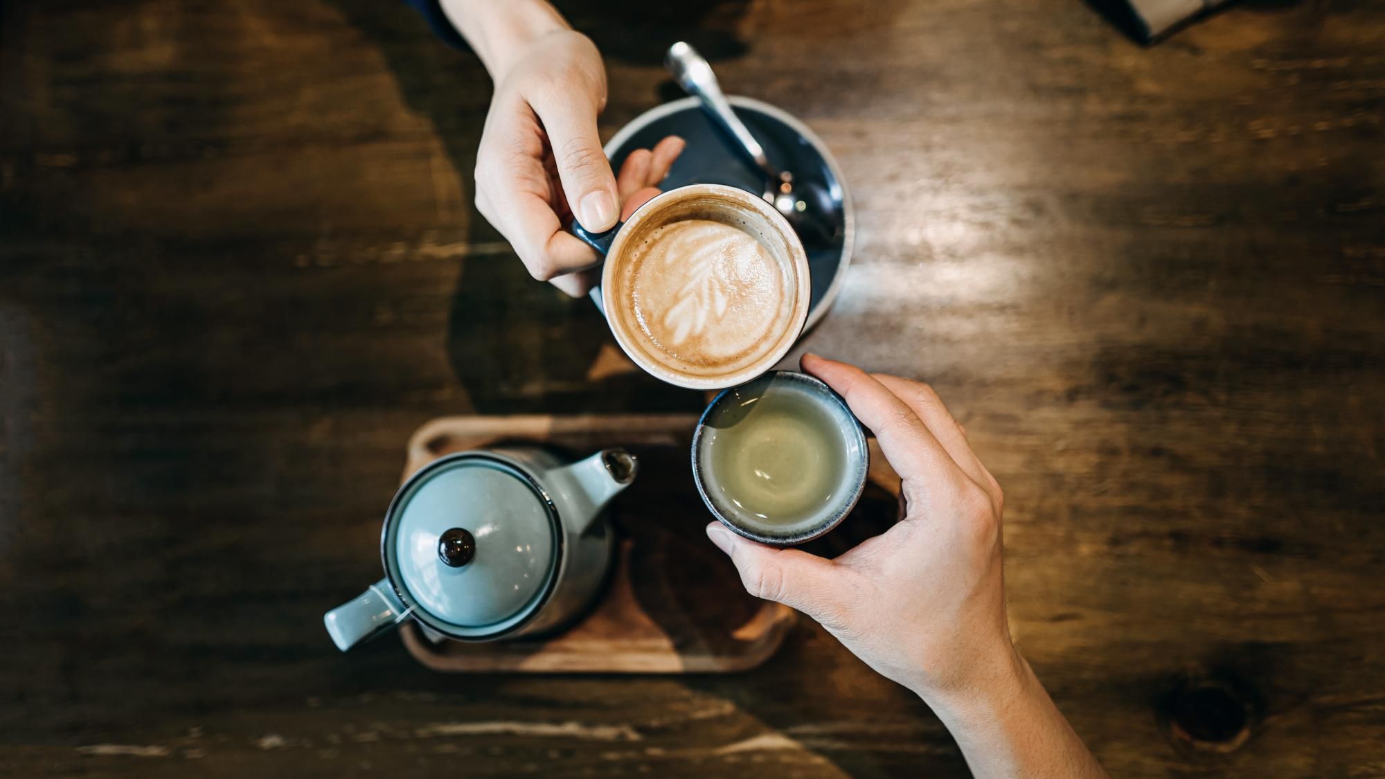 The study found tea drinkers had better bone density than regular coffee drinkers. - Getty Images
