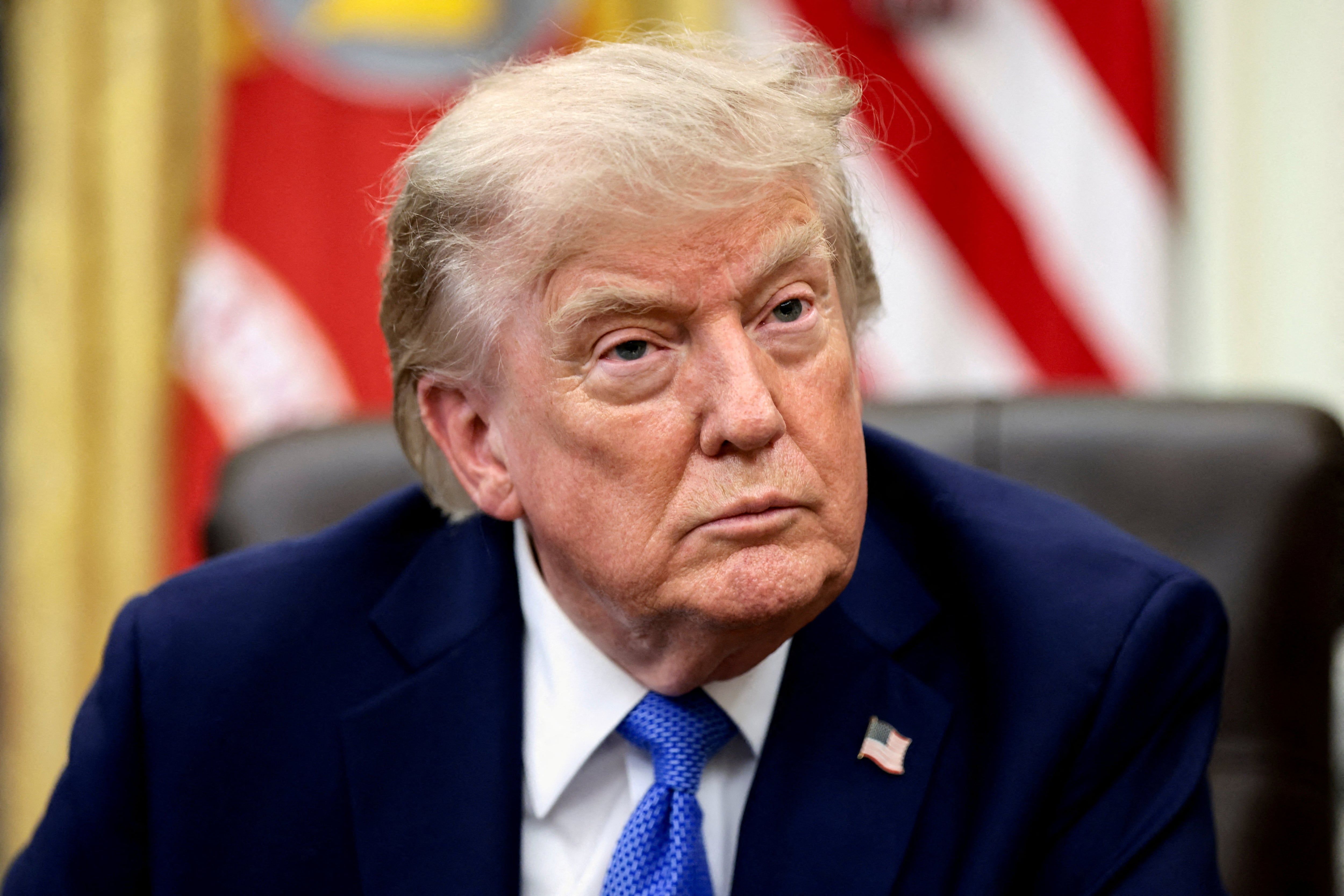 President Donald Trump in the Oval Office at the White House in Washington DC, US, August 6 2026. - REUTERS/Evelyn Hockstein/File Photo