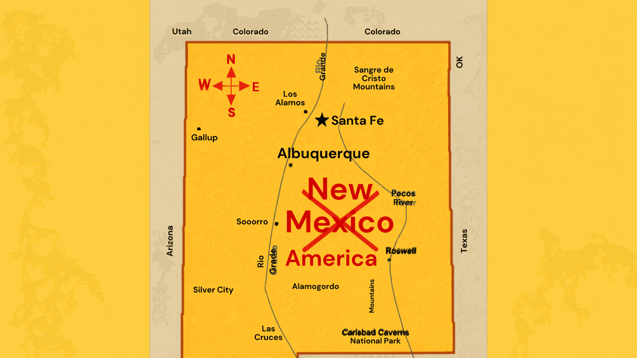 Truth Social imagery tied to Trump’s New Mexico renaming posts. - alternet.org