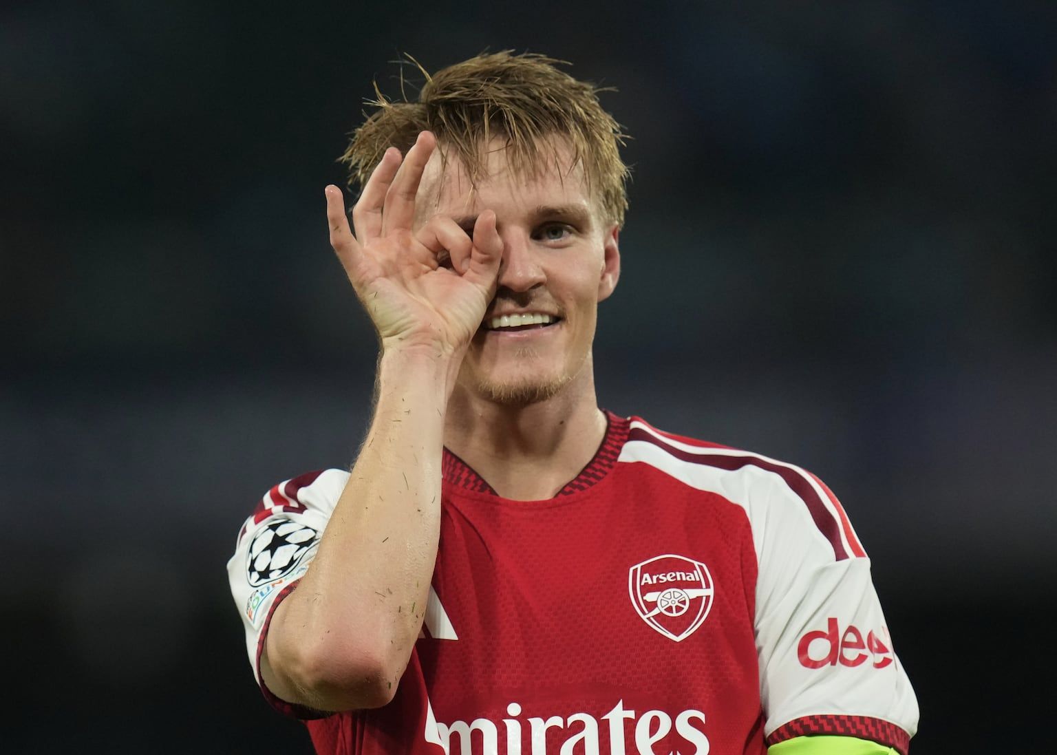 Arsenal’s Martin Odegaard delivered a victory at Napoli. - Gregorio Borgia/AP