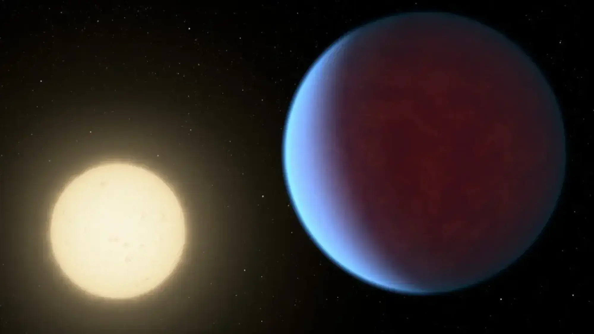 Artist’s rendering of a hypothetical super-Earth spiraling into the young Sun. - NASA / ESA / CSA / Ralf Crawford