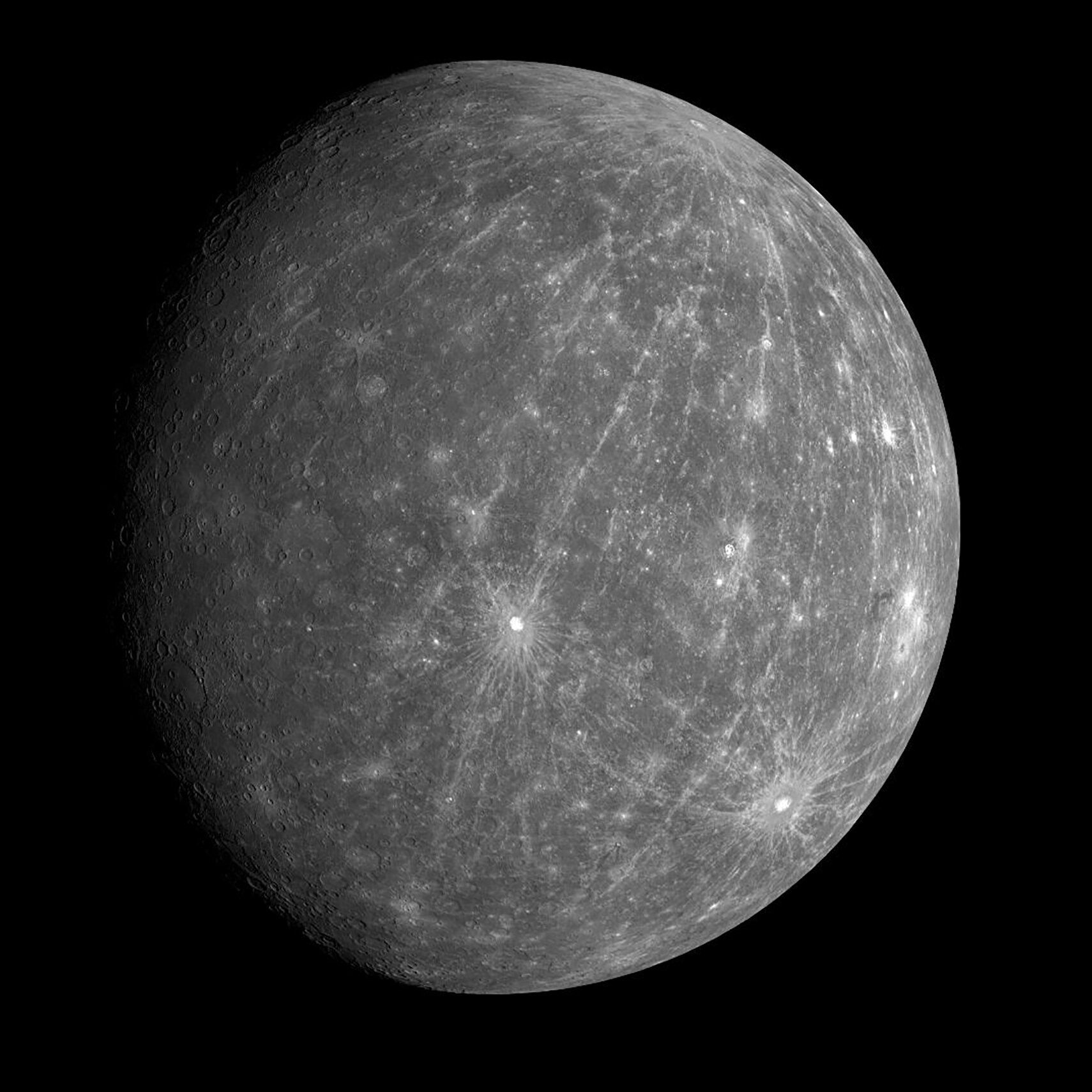 Researchers estimate that Mercury may have shrunk by as much as 14.5 miles since its formation. - NASA / Johns Hopkins University Applied Physics Laboratory / Carnegie Institution of Washington